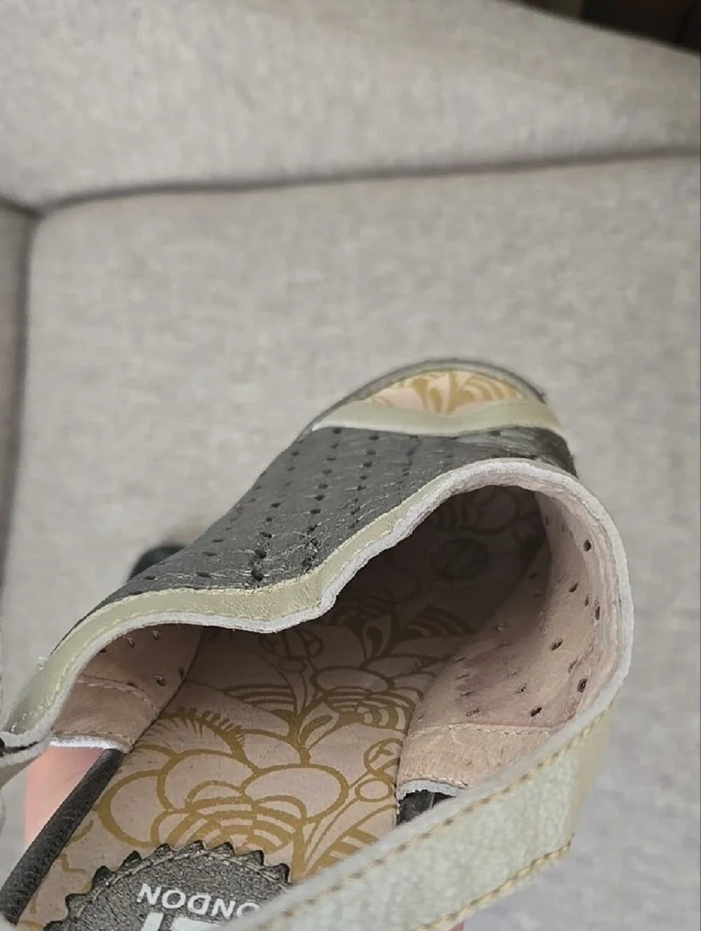 Fly London metallic perforated